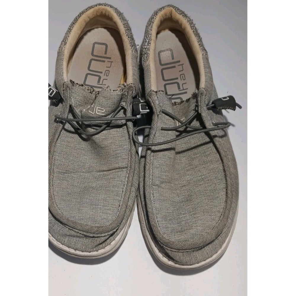 Hey Dudes Shoes Grey Wally Funk Size 8 Men